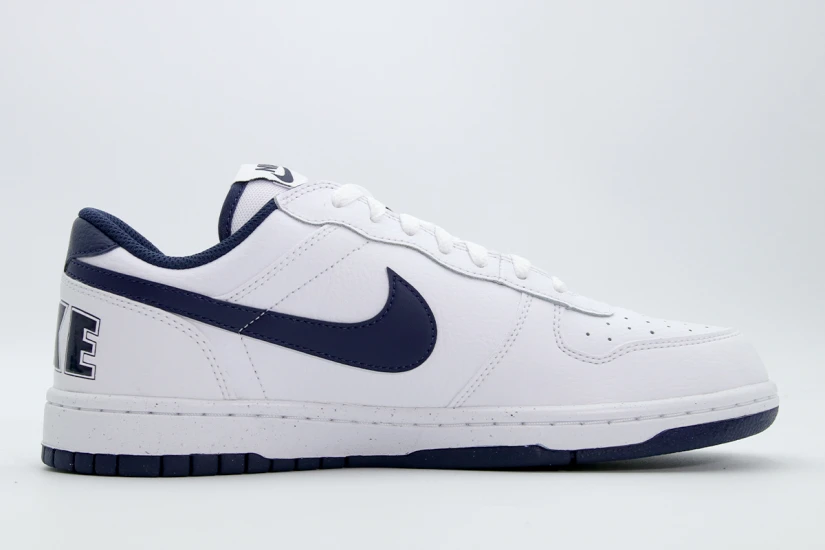 Nike Big Low Ανδρικά Sneakers Λευκά, Μπλε Σκούρο