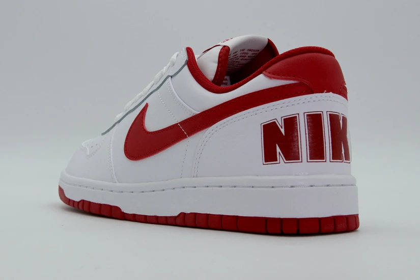 Nike Big Low Ανδρικά Sneakers Λευκά, Κόκκινα