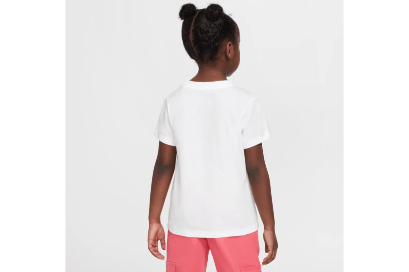 Nike Love To The Max Graphic Παιδικό T-Shirt Λευκό, Ροζ, Κοραλλί