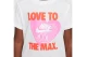 Nike Love To The Max Graphic Παιδικό T-Shirt Λευκό, Ροζ, Κοραλλί