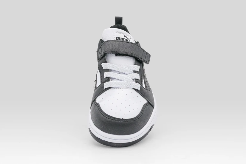 Puma Rebound V6 Low Παιδικά Sneakers Μαύρα, Λευκά