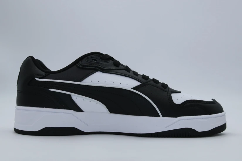 Puma RBD Break Low Ανδρικά Sneakers Λευκά, Μαύρα