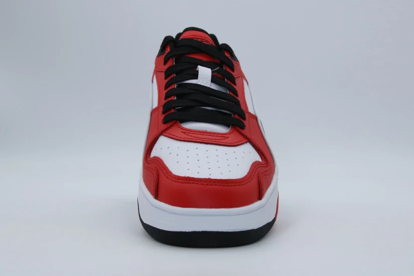Puma RBD Break Low Ανδρικά Sneakers Λευκά, Κόκκινα, Μαύρα