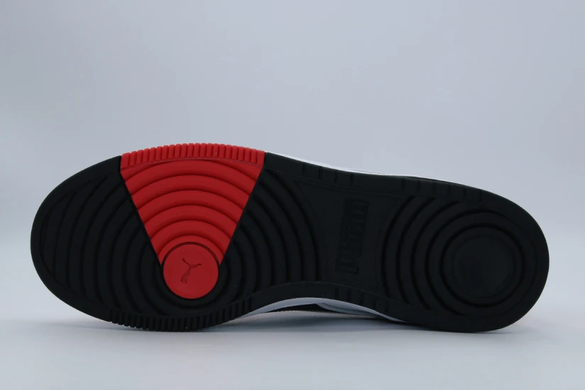 Puma RBD Break Low Ανδρικά Sneakers Λευκά, Κόκκινα, Μαύρα