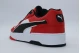 Puma RBD Break Low Ανδρικά Sneakers Λευκά, Κόκκινα, Μαύρα
