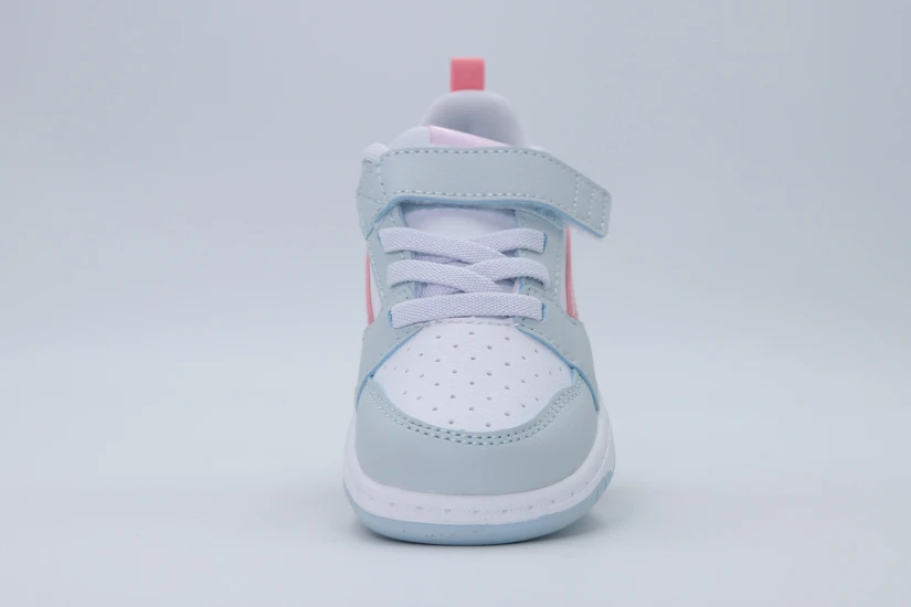 Puma Rebound V6 Low Space Belle Βρεφικά Sneakers Γκρι, Λευκά, Ροζ