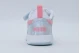 Puma Rebound V6 Low Space Belle Βρεφικά Sneakers Γκρι, Λευκά, Ροζ