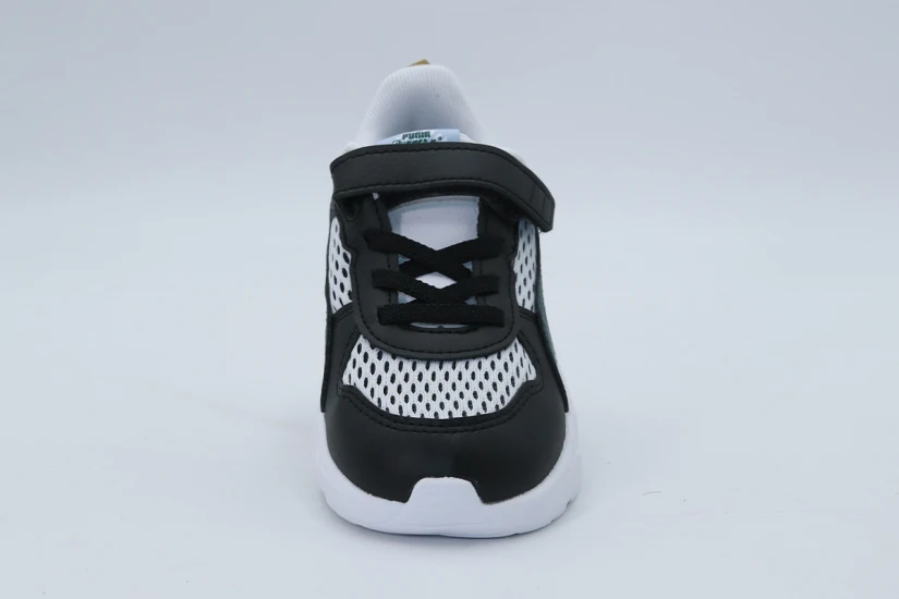 Puma Trinity 2 LT Run Fun Βρεφικά Sneakers Μαύρα, Λευκά, Κυπαρισσί