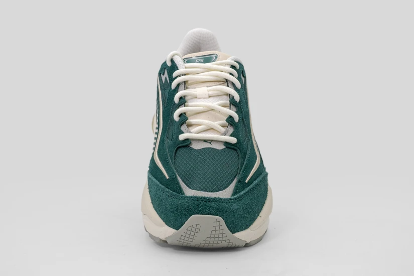 Puma RS Surge Hairy Suede Ανδρικά Sneakers Κυπαρισσί, Εκρού