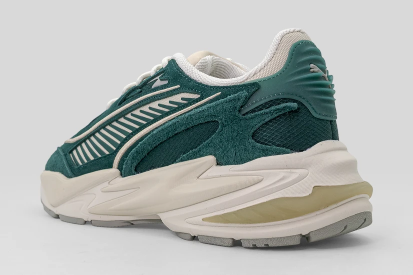 Puma RS Surge Hairy Suede Ανδρικά Sneakers Κυπαρισσί, Εκρού