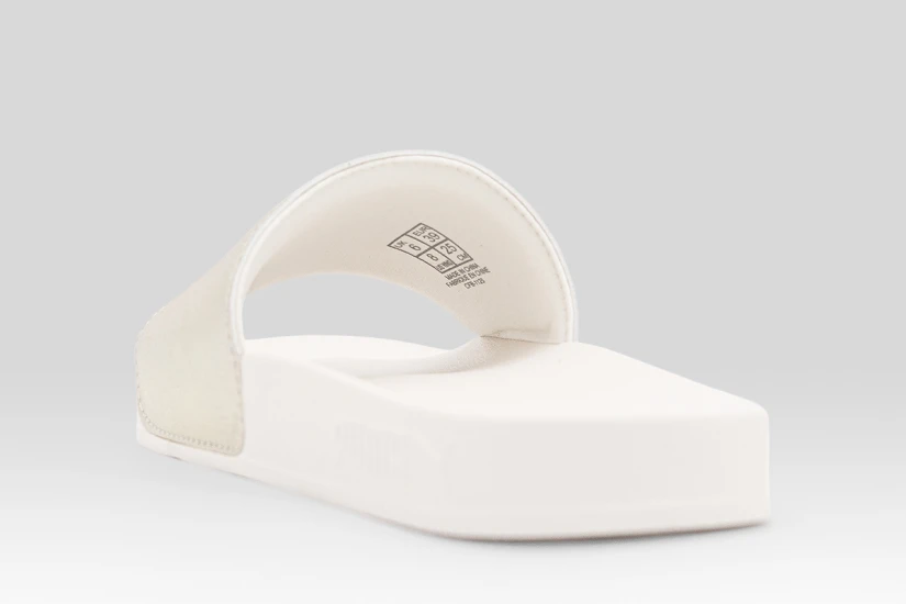 Puma Leadcat 2.0 Metallic Whisper Γυναικείες Παντόφλες Χρυσές, Λευκές