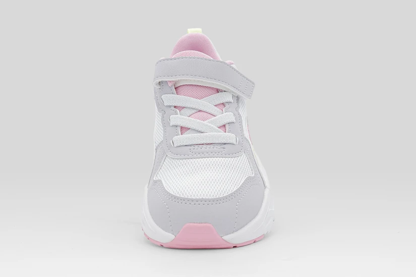 Puma Trinity 2 Παιδικά Sneakers Λευκά, Γκρι, Ροζ, Κίτρινα