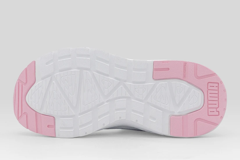 Puma Trinity 2 Παιδικά Sneakers Λευκά, Γκρι, Ροζ, Κίτρινα