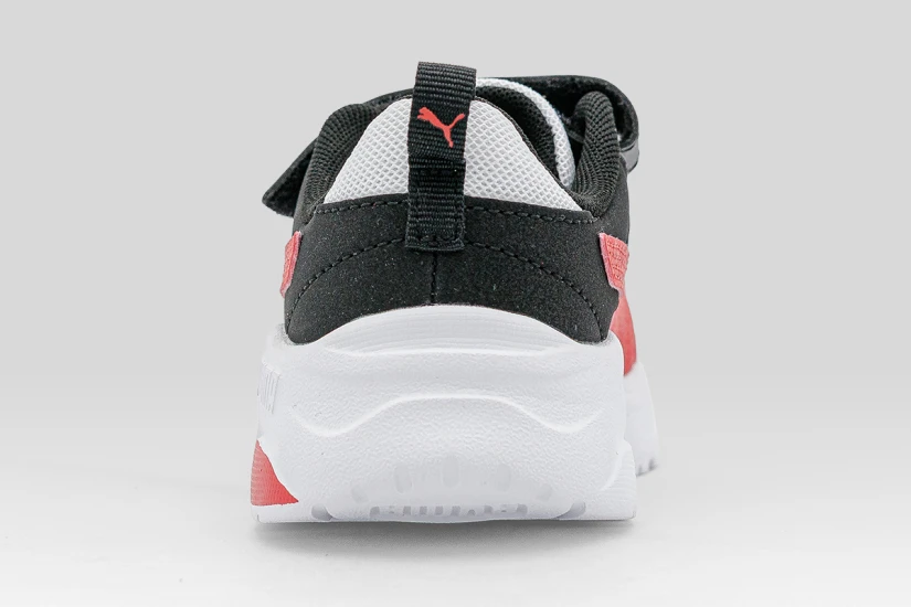 Puma Trinity 2 LT Mid 90S Βρεφικά Sneakers Μαύρα, Λευκά, Κόκκινα