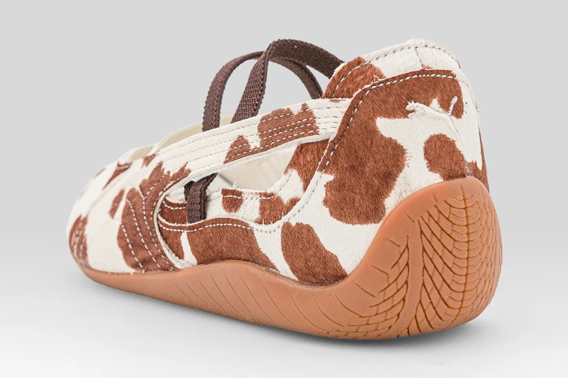 Puma Speedcat Ballet Cow Print Sneakers Λευκά, Καφέ