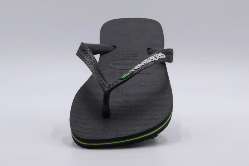 Havaianas Brasil Logo Unisex Σαγιονάρες Μαύρες, Λευκές
