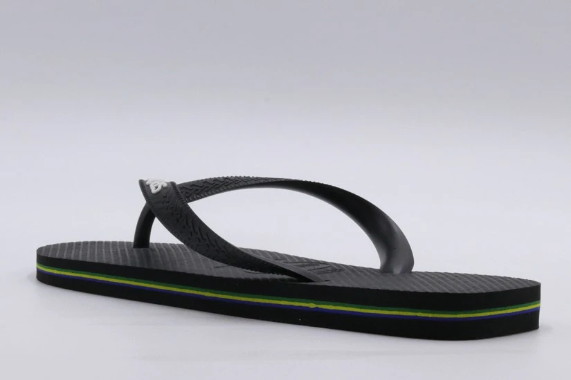 Havaianas Brasil Logo Unisex Σαγιονάρες Μαύρες, Λευκές