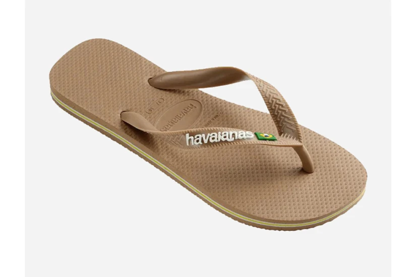 Havaianas Brasil Logo Unisex Σαγιονάρες Καφέ