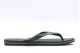 Havaianas Brasil Logo Unisex Σαγιονάρες Χακί, Λευκές