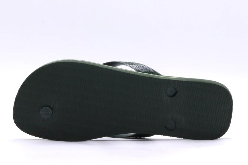Havaianas Brasil Logo Unisex Σαγιονάρες Χακί, Λευκές