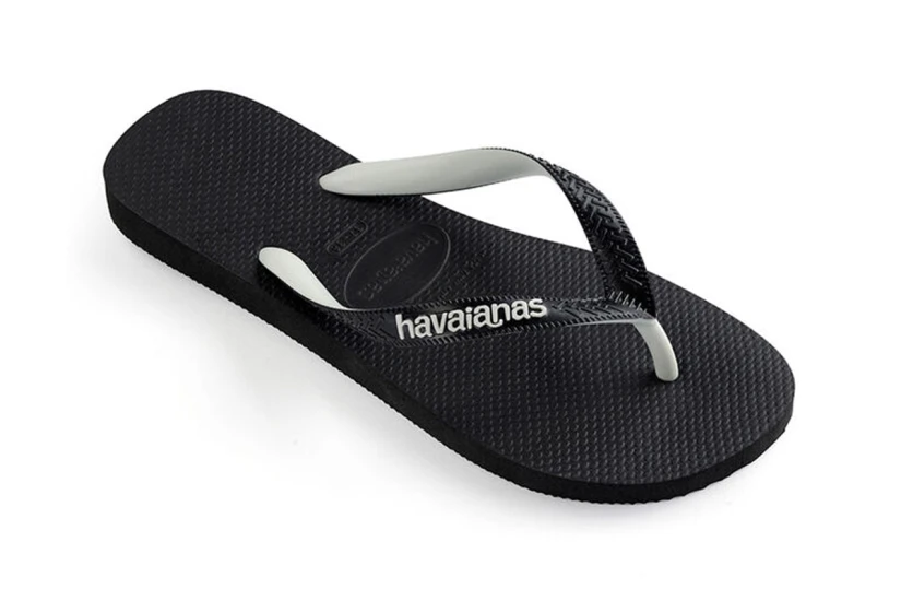 Havaianas Top Mix Unisex Σαγιονάρες Μαύρες, Λευκές