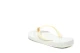Havaianas Top Logo Metallic Σαγιονάρες Λευκές, Ζαχαρί, Μπρονζέ