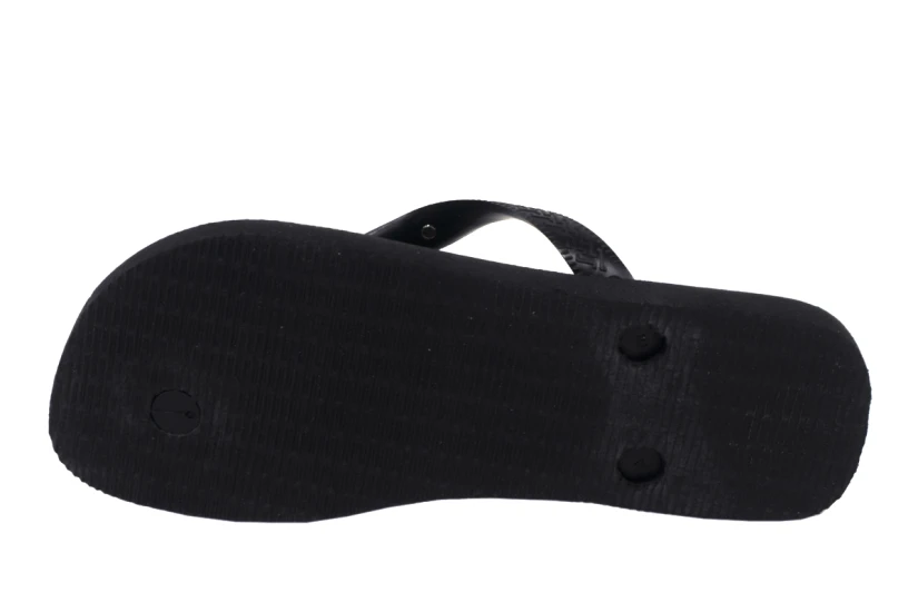 Havaianas Top Logo Metallic Σαγιονάρες Μαύρες, Μπρονζέ