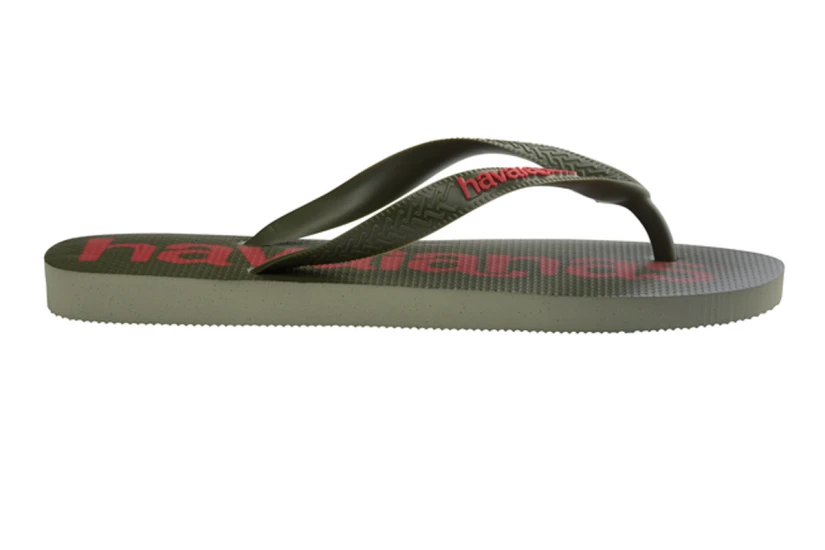 Havaianas Top Logomania 2 Unisex Σαγιονάρες Χακί, Κόκκινες