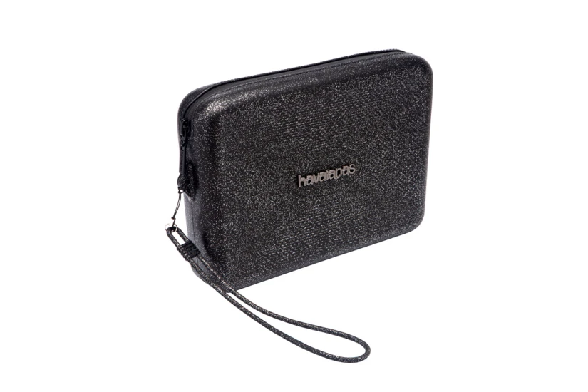 Havaianas Necessaire Glitter Γυναικείο Νεσεσέρ Μαύρο, Ασημί