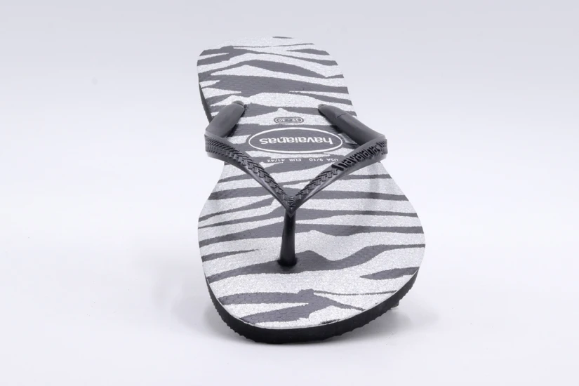 Havaianas Slim Animals Glitter Σαγιονάρες Λευκές, Μαύρες