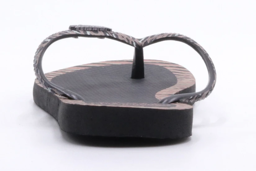 Havaianas Slim Animals Fashion Σαγιονάρες Μαύρες, Καφέ, Λευκές