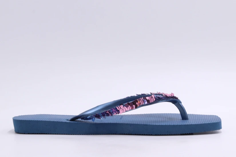 Havaianas Slim Square Magic Sequin Σαγιονάρες Μπλε Σκούρο