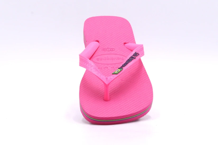 Havaianas Brasil Logo Unisex Σαγιονάρες Ροζ, Φούξια
