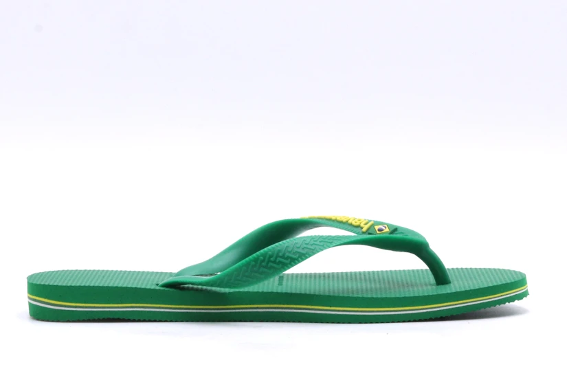 Havaianas Brasil Logo Unisex Σαγιονάρες Πράσινες
