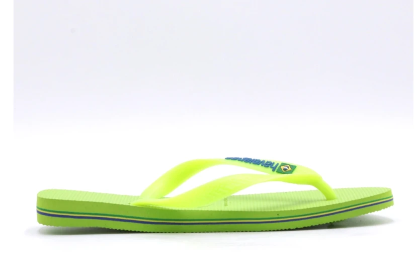 Havaianas Brasil Logo Unisex Σαγιονάρες Λαχανί