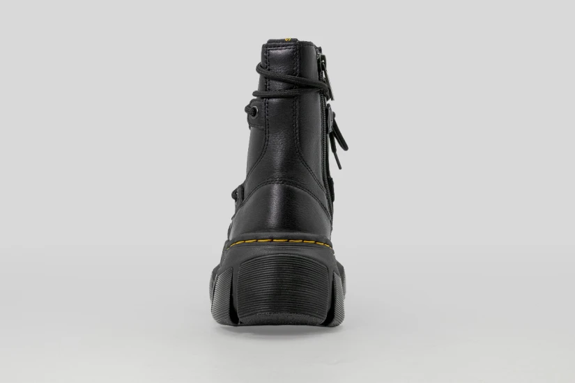 Dr. Martens DMXL 8-Eye Leather Γυναικεία Μποτάκια Μαύρα