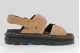 Dr. Martens Zebzag Suede Γυναικεία Σανδάλια Μπεζ, Μαύρα