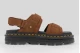 Dr. Martens Zebzag Nubuck Platform Γυναικεία Σανδάλια Καφέ