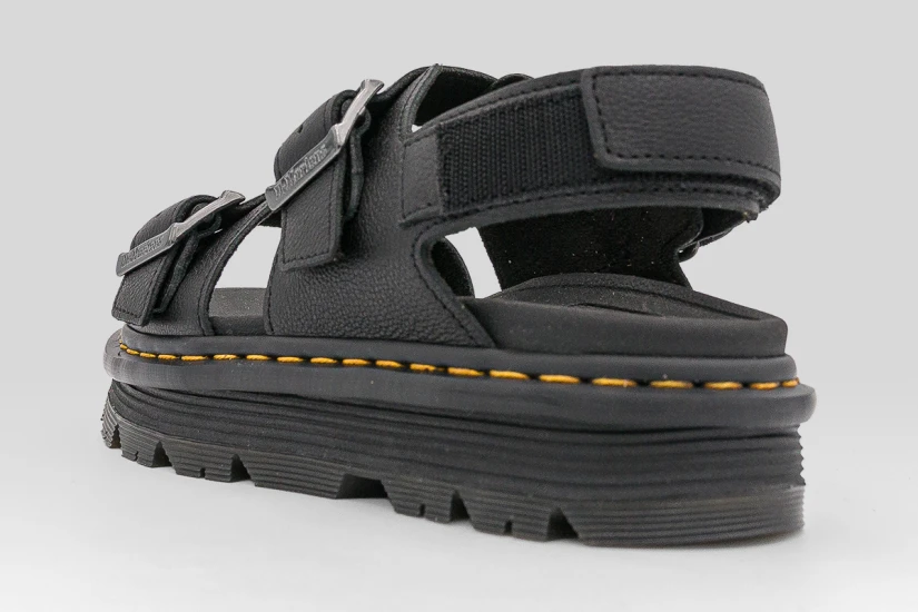 Dr. Martens Zebzag Pisa Leather Platform Γυναικεία Σανδάλια Μαύρα