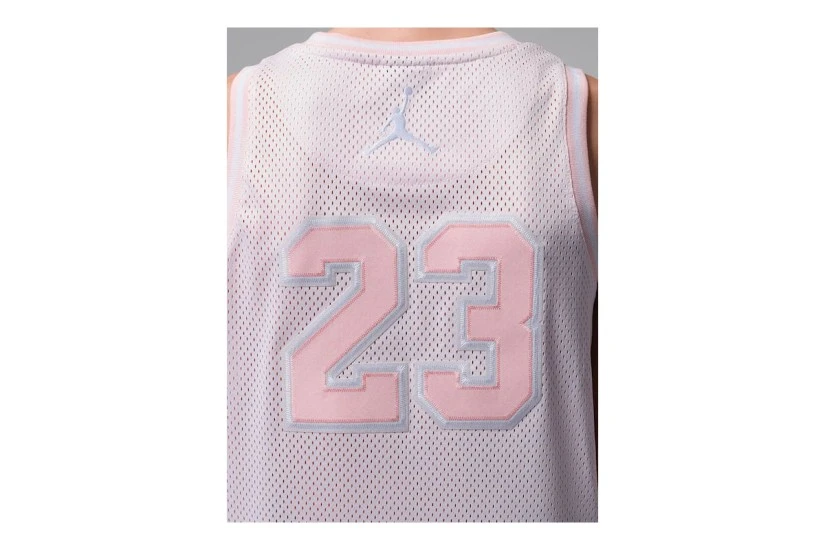 Jordan 23 Jersey Παιδική Αμάνικη Μπλούζα Ροζ, Λευκή