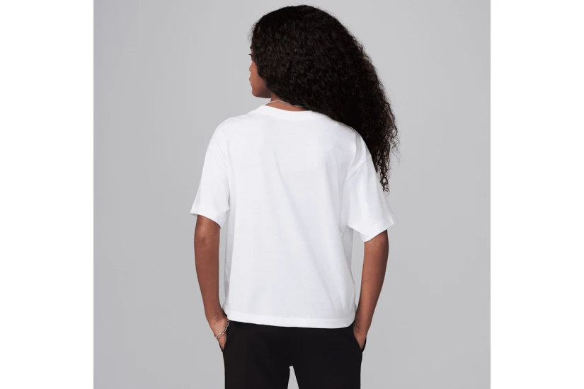 Jordan Brooklyn Essentials Embroidered Παιδικό Κοντομάνικο T-Shirt Λευκό