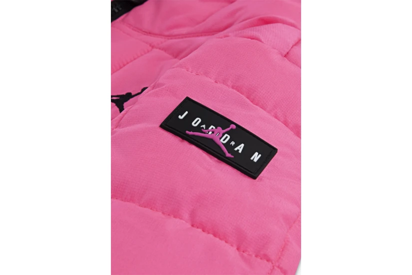 Jordan Essentials Παιδικό Μπουφάν Puffer με Κουκούλα Ροζ