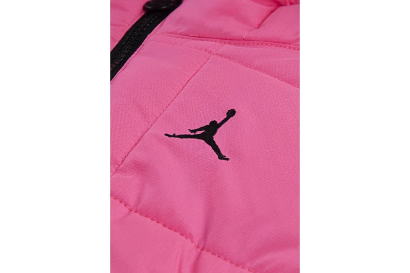 Jordan Essentials Παιδικό Μπουφάν Puffer με Κουκούλα Ροζ