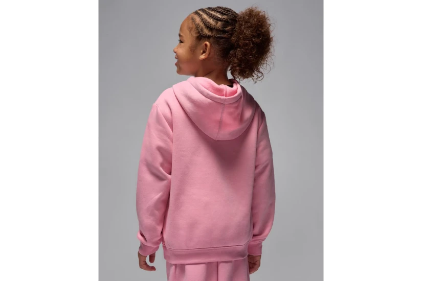 Jordan Brooklyn Fleece Παιδικό Φούτερ με Κουκούλα Ροζ