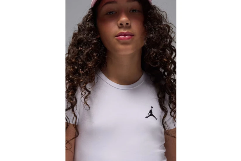 Jordan Brooklyn Essentials Παιδικό Κοντομάνικο T-Shirt Λευκό