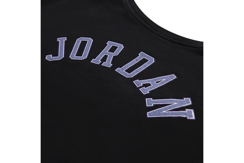 Jordan Παιδική Μακρυμάνικη Μπλούζα με Λαιμόκοψη Μαύρη, Μωβ