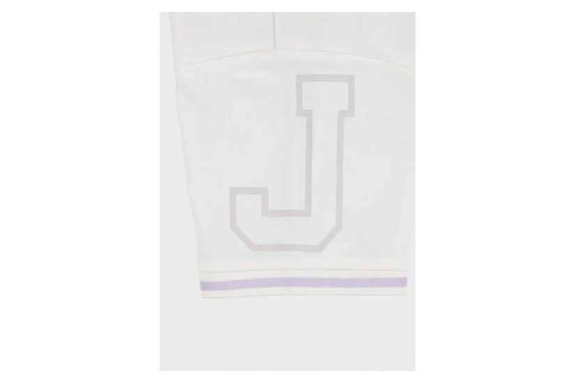Jordan Secret Diary Jersey Παιδικό Κοντομάνικο Cropped T-Shirt Λευκό
