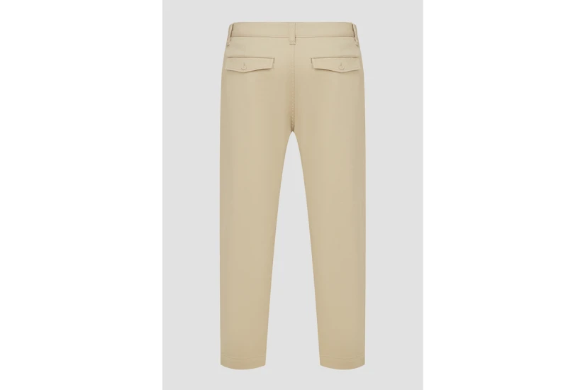 Hugo Boss Zayn242 Ανδρικό Casual Παντελόνι Μπεζ