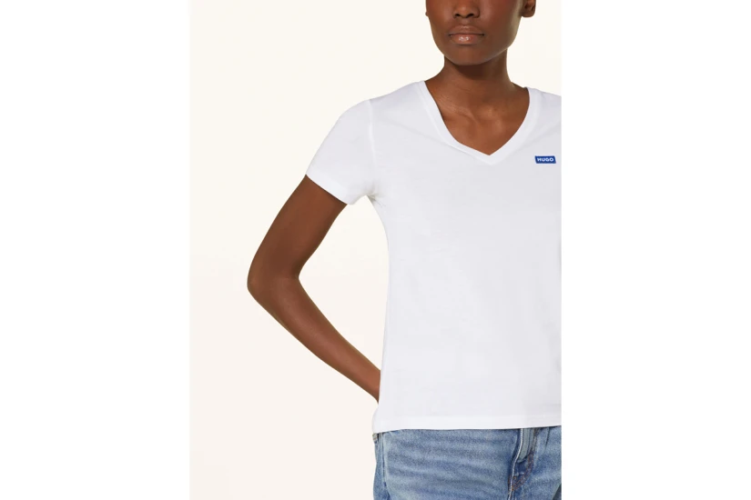 Hugo Classic V Γυναικείο Κοντομάνικο T-Shirt Λευκό