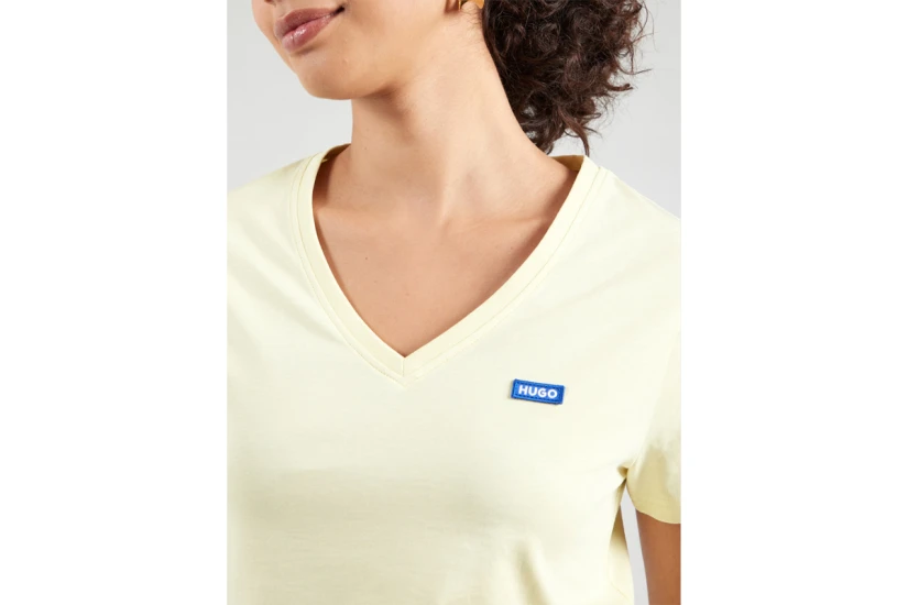 Hugo Classic V Γυναικείο Κοντομάνικο T-Shirt Κίτρινο